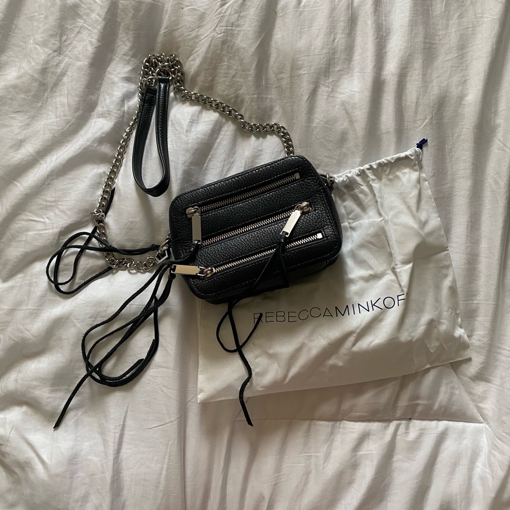 Rebecca Miinkoff 4 Zip Motto Black Camera Bag